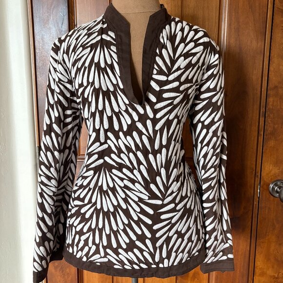 Tory Burch Embroidered Tunic - Picture 1 of 5